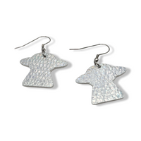 UFO Holographic Faux Leather Earrings
