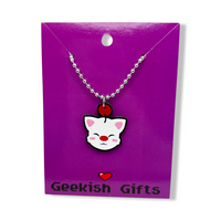 Moogle Faux Leather Necklace