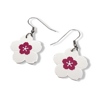 Sakura Cherry Blossom UV Color Change  Earrings