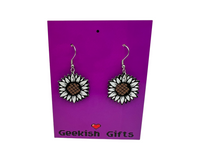 Sunflower UV Color Change  Earrings