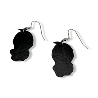 Glow In The Dark Ghost  Face Earrings