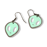 Alien Glow In The Dark Earrings