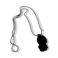 Glow In The Dark Ghost Face Necklace