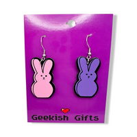 Sugar Bunny Faux Leather Earrings