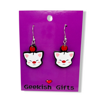 Moogle Faux Leather Earrings