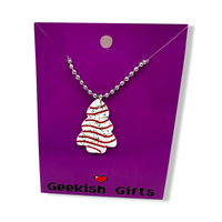 Christmas Tree Cake Necklace