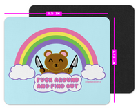 F Around and Find Out Kawaii Bear Mousepad (NSFW)