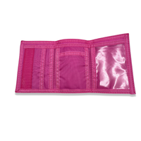 Peach Juice Nylon Tri-fold Wallet