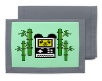 Panda Handheld Gaming Nylon Tri-fold Wallet