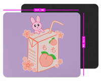 Peach Juice Bunny Kawaii Mousepad