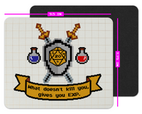 What Doesn't Kill Me Gives Me EXP Mousepad