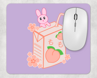 Peach Juice Bunny Kawaii Mousepad