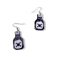 Poison Bottle Glow In The Dark Earrings