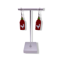 Sriracha Bottle Earrings