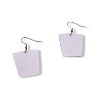 Noodle Cup Faux Leather Earrings