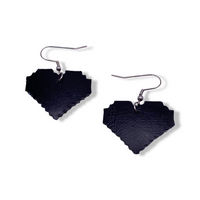 Bisexual Pride Pixel Heart Earrings
