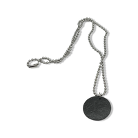 Yin Yang Glow In The Dark Faux Leather Necklace