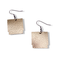 Gold Retro Video Game Cartridge  Earrings