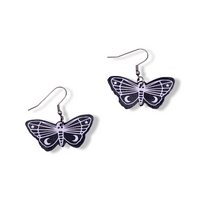 Death Moth Earrings