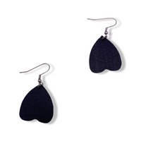 Ouija Board Planchette Faux Leather Earrings