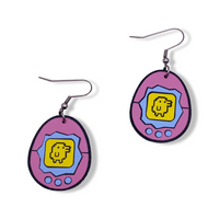 90s Pink Tamagotchi Earrings