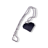 Pansexual Pride Pixel Heart Faux Leather Necklace