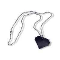 LGBTQ+ Rainbow Pride Pixel Heart Faux Leather Necklace