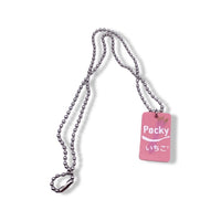 Strawberry Pocky Faux Leather Necklace