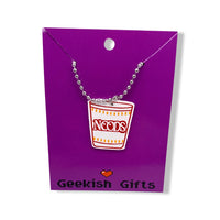 Noodle Noods Cup  Faux Leather Necklace