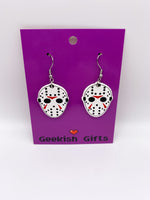 Jason Friday The 13th Mask Earrings