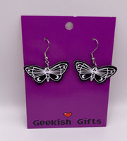 Death Moth Earrings