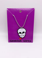 Skull Glow In The Dark Necklace