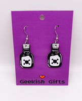 Poison Bottle Glow In The Dark Necklace