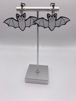 Glow In The Dark Bat  Earrings