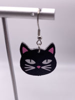 Black Cat Glow In The Dark Earrings