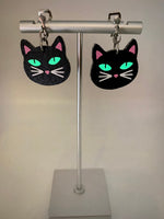 Black Cat Glow In The Dark Earrings