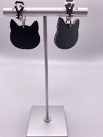 Black Cat Glow In The Dark Earrings