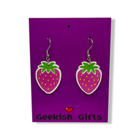 Strawberry UV Color Change Earrings