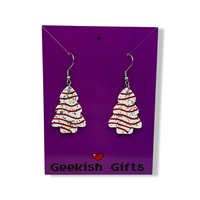 Christmas Tree Cake Earrings