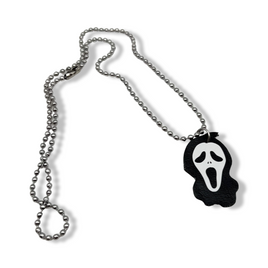 Glow In The Dark Ghost Face Necklace