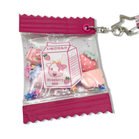 Strawberry Milk Shaker Keychain