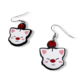 Moogle Faux Leather Earrings