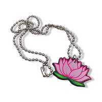 Lotus Flower UV Color Change Necklace
