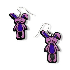 Lester The Rag Bunny Earrings