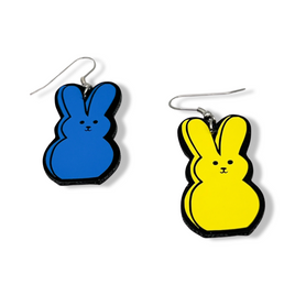Sugar Bunny Faux Leather Earrings