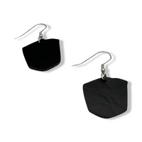 Takeout Box Faux Leather Earrings