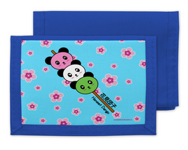 Panda Dango Nylon Tri-fold Wallet