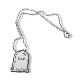 Tombstone Glow In The Dark Necklace