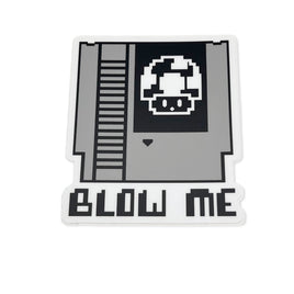 Blow Me Retro Cartridge Sticker