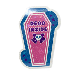 Dead Inside Coffin Sticker